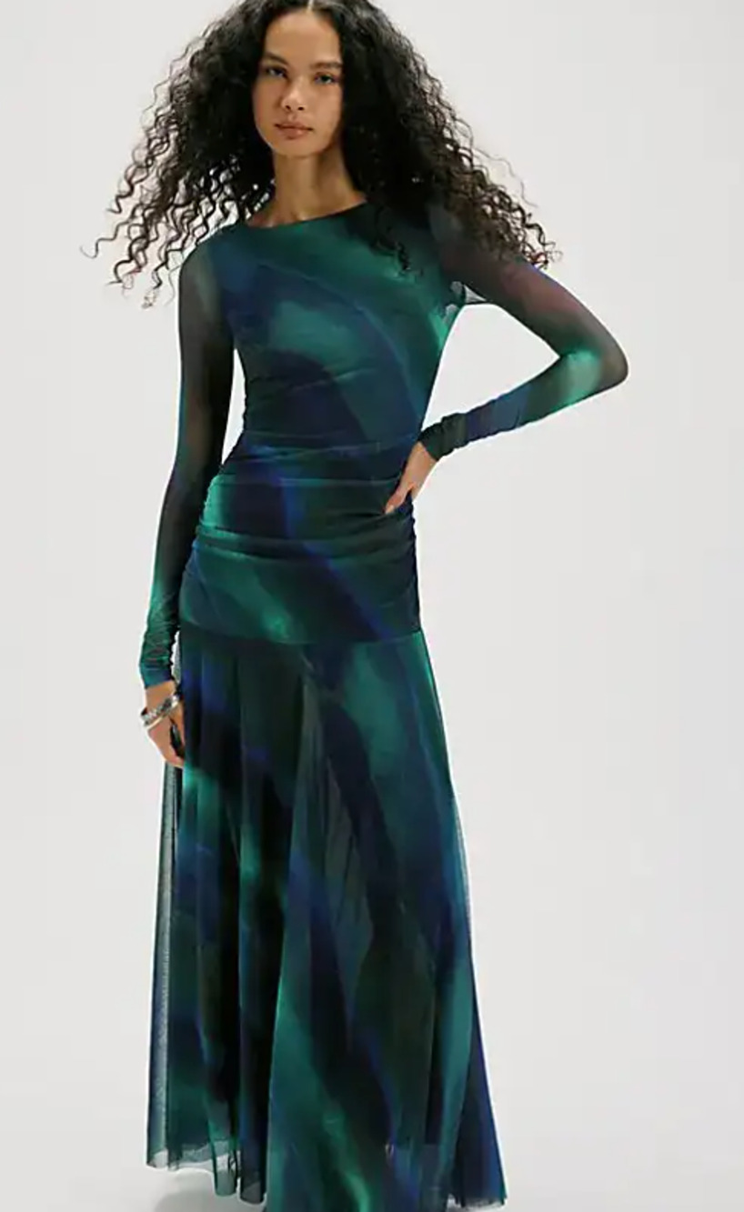Free People Sunnei Mesh Maxi Dress Size Medium